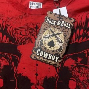 NWT XXL Rock & Roll Cowboy Long Sleeve T-Shirt